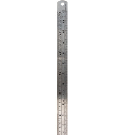 Stalen liniaal 30cm