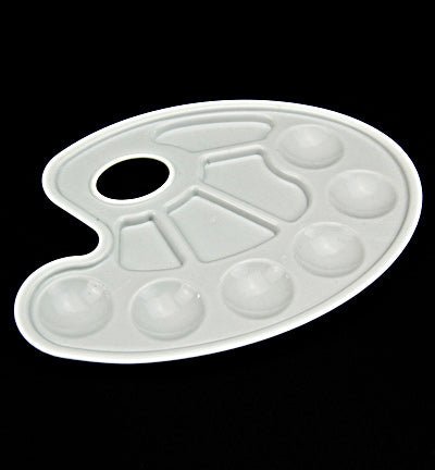 Verfpalet ovaal - plastic
