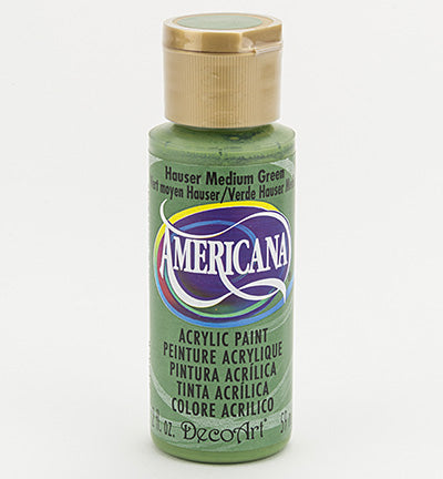 DecoArt Americana Acrylics – Hauser Medium Green 59ml