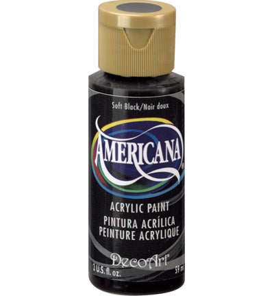 DecoArt Americana Acrylics – Soft Black 59ml