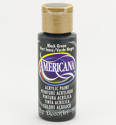 DecoArt Americana Acrylics – Black Green 59ml
