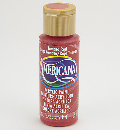 DecoArt Americana Acrylics – Tomato Red 59ml