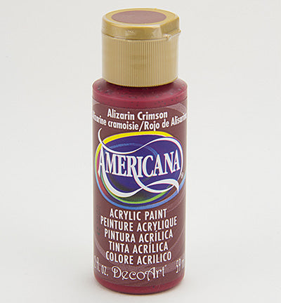 DecoArt Americana Acrylics – Alizarin Crimson 59ml
