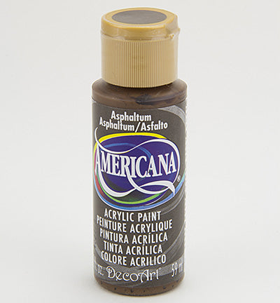 DecoArt Americana Acrylics – Asphaltum 59ml