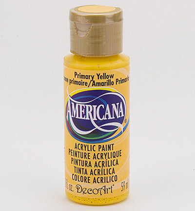 DecoArt Americana Acrylics – Primary Yellow 59ml