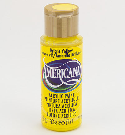 DecoArt Americana Acrylics – Bright Yellow 59ml