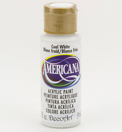 DecoArt Americana Acrylics – Cool White 59ml