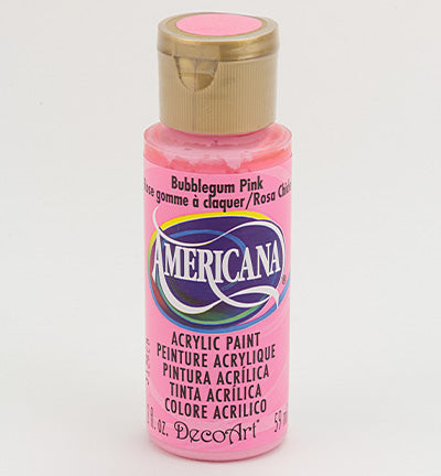 DecoArt Americana Acrylics – Bubblegum Pink 59ml