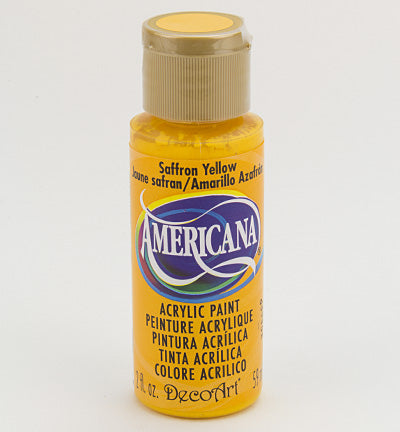 DecoArt Americana Acrylics – Saffron Yellow 59ml