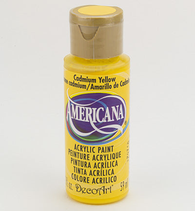 DecoArt Americana Acrylics – Cadmium Yellow (transparent) 59ml
