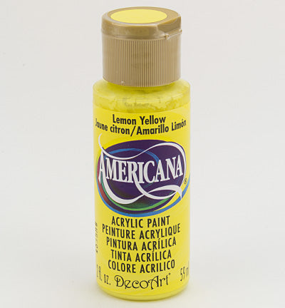 DecoArt Americana Acrylics – Lemon Yellow (transparent) 59ml