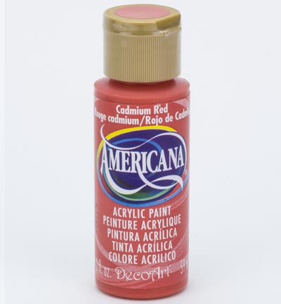 DecoArt Americana Acrylics – Cadmium Red Hue 59ml