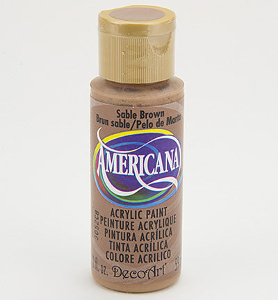 DecoArt Americana Acrylics – Sable Brown 59ml