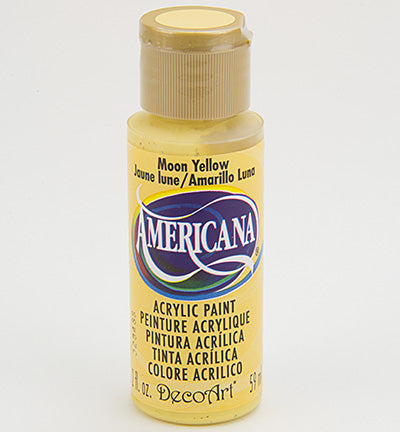 DecoArt Americana Acrylics – Moon Yellow 59ml