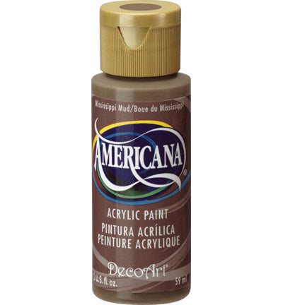 DecoArt Americana Acrylics – Mississippi Mud 59ml