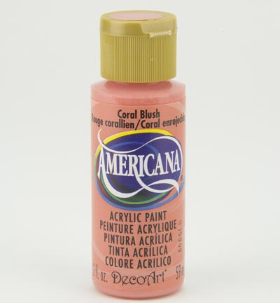 DecoArt Americana Acrylics – Coral Blush 59ml
