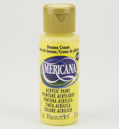 DecoArt Americana Acrylics – Banana Cream 59ml