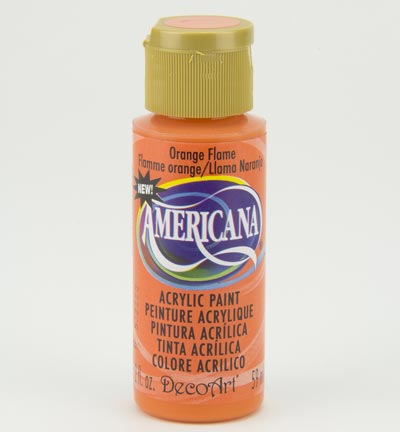 DecoArt Americana Acrylics – Orange Flame 59ml