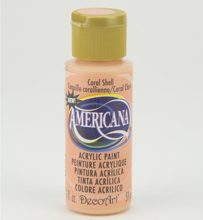 DecoArt Americana Acrylics – Coral Shell 59ml
