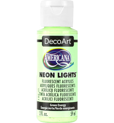 DecoArt Americana Acrylics – Neon Lights Green Energy
