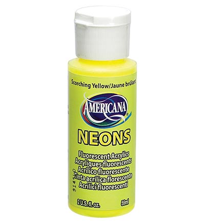 DecoArt Americana Acrylics – Neon Scorching Yellow