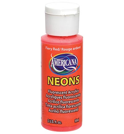 DecoArt Americana Acrylics – Neon Fiery Red