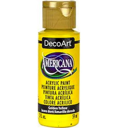 DecoArt Americana Acrylics – Golden Yellow 59ml