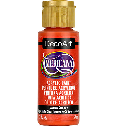 DecoArt Americana Acrylics – Warm Sunset 59ml