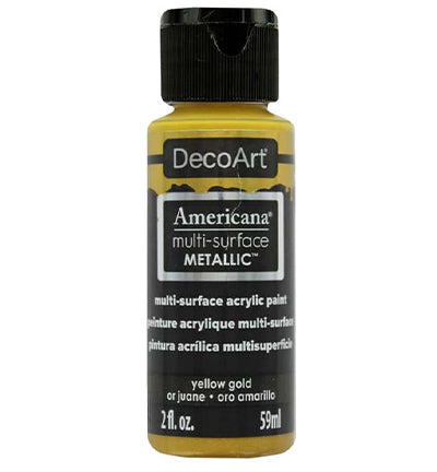 Americana Multi-surface Acrylics Metallics Yellow Gold