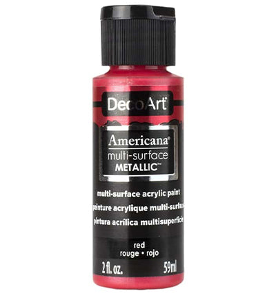Americana Multi-surface Acrylics Metallics Red