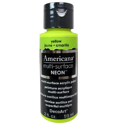 Americana Multi-surface Acrylics Neon Yellow