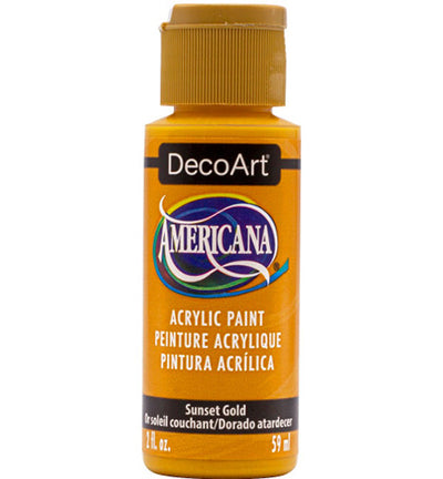 DecoArt Americana Acrylics – Sunset Gold 59ml