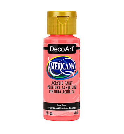 DecoArt Americana Acrylics – Coral Buzz 59ml