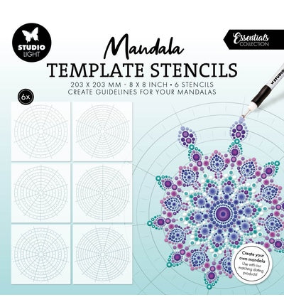 Studio Light Mandala Template Stencils - 6 stuks