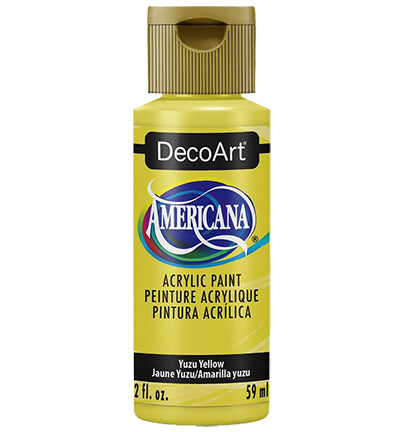 DecoArt Americana Acrylics – Yuzu Yellow 59ml