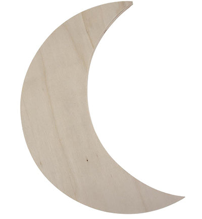 Houten maan 27,5 cm