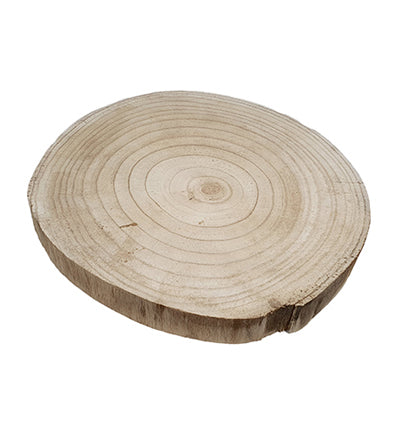 Houten schijf natuurlijk ± 35cm