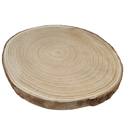 Houten schijf natuurlijk ± 44cm