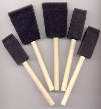 Schuimroller kwasten set - 5 stuks